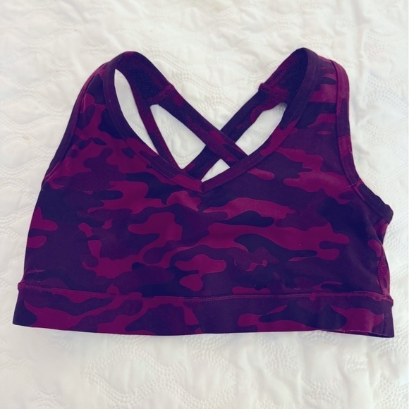 Torrid Burgundy Camo Sports Bra Sz 0/L - Picture 1 of 5